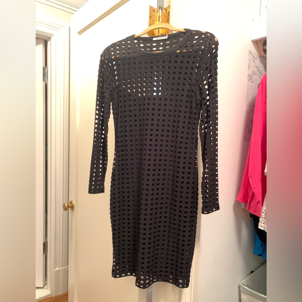 T by Alexander Wang hole dress in medium. Black. Worn once!